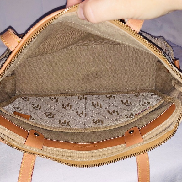 Dooney & Bourke Signature Tulip Tassel Canvas Tote - Picture 5 of 8